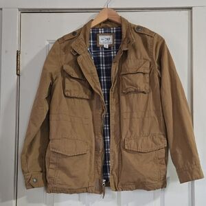 Childrens Place Brown Plaid Jacket. Size XL